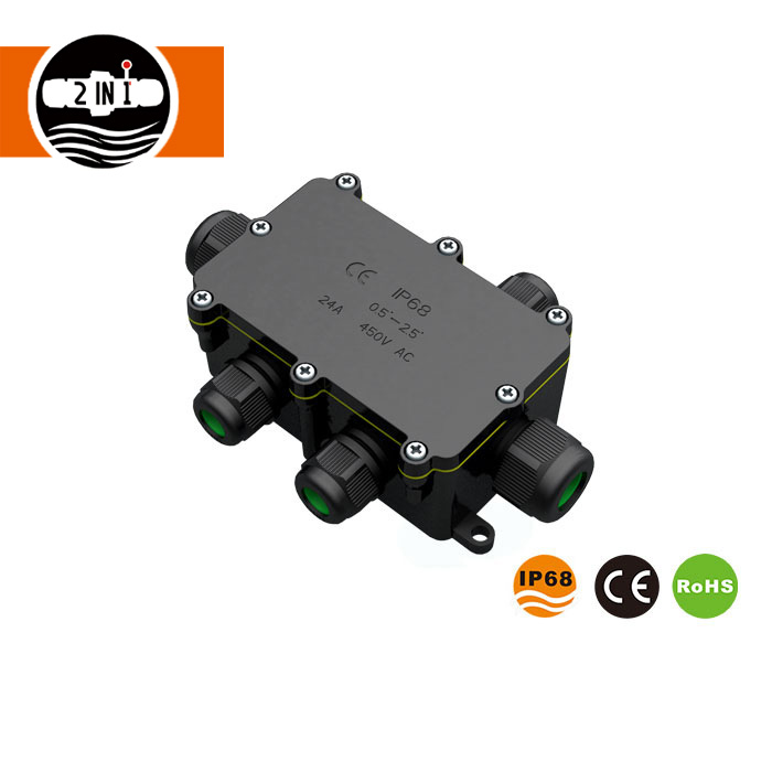 Waterproof junction box features
