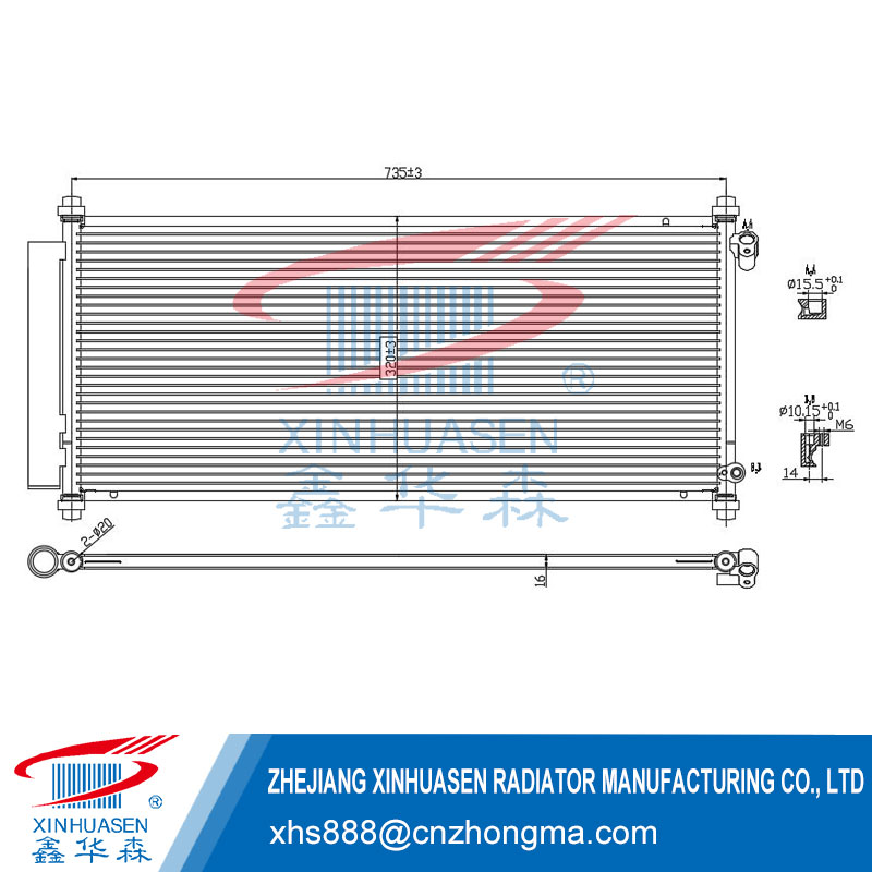 Enhance Your Driving Experience with the OE 80110-SAA-013 Car Condenser for Honda Jazz
