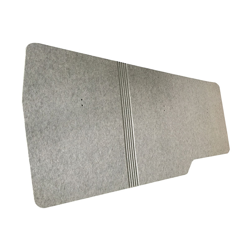 What is the composition of polyester fiber acoustic panels, and how are they manufactured?